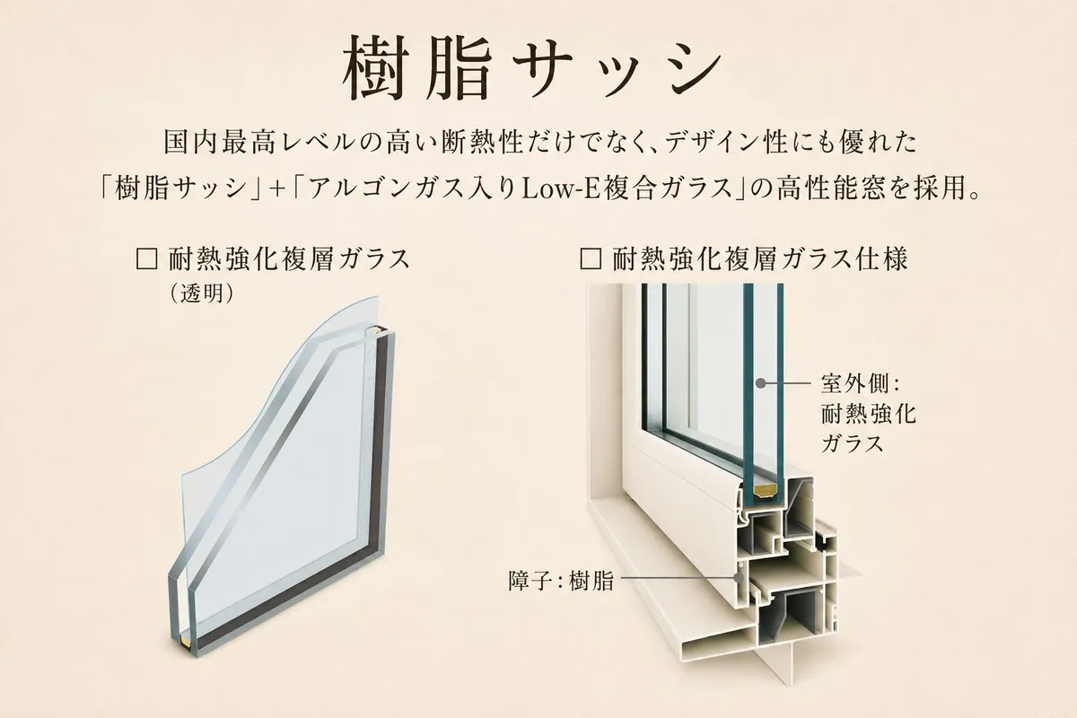 断熱等性能等級5仕様 イメージ②（樹脂サッシ）