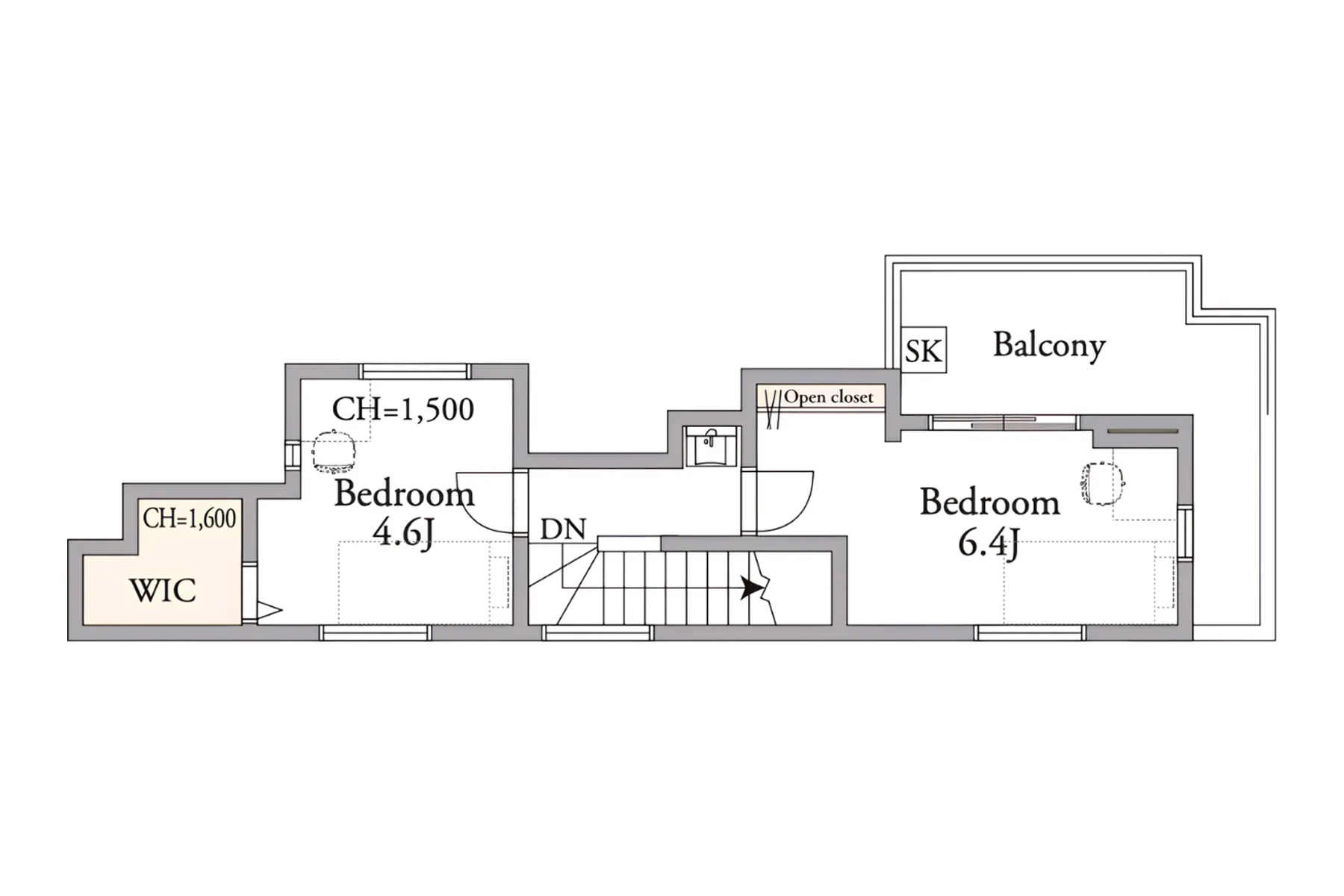 EAST L号棟 3F 間取り図